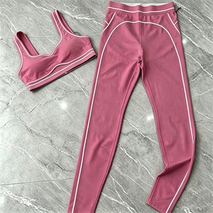 Set Sportivo da Donna per Yoga, Reggiseno Sportivo e Leggings, 2 Pezzi, Comodo, Elastico, Traspirante, in Tessuto Spandex/Poliestere, <span class=keywords><strong>Abbigliamento</strong></span> per Yoga - Product Image 5