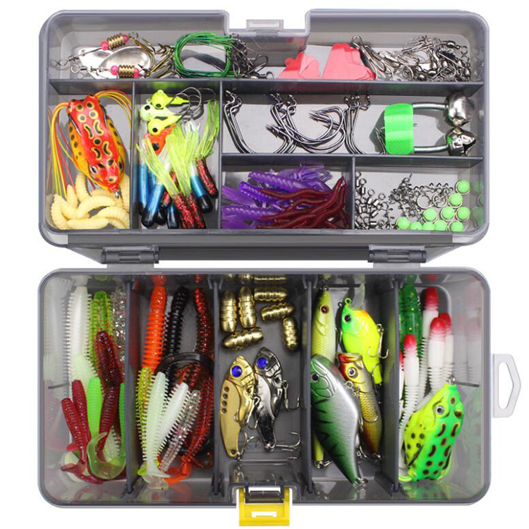 KTW LURES セット Lushazer Fishing Soft Lure Set - 169pcs Mixed Fish Kit