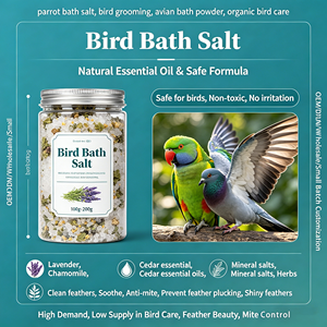 Sal de Baño Orgánica <span class=keywords><strong>para</strong></span> Aves <span class=keywords><strong>con</strong></span> Aceites Esenciales Naturales - Fórmula Segura Antiácaros <span class=keywords><strong>para</strong></span> el Cuidado de Plumas de Loros y Palomas - Product Image 4
