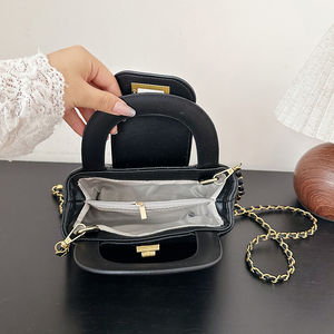 Tienda en Línea de Venta al por Mayor - Bolsos de Diseño de Lujo Hechos de Material PU con Decoraciones de Cadena para Mayor Comodidad de Transporte. 8903 - Product Image 2