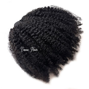 Vmae <span class=keywords><strong>Afro</strong></span> riccio caldo di vendita 100g peso personalizzato piccolo kinki crudo <span class=keywords><strong>Afro</strong></span> crespo molletta vergine indiana In extension per capelli umani - Product Image 2
