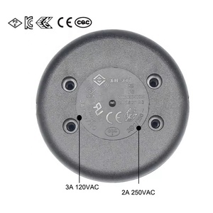 XH-317 Ein/Aus Einpoliger Inline-Fußschalter Schwarzer Kabelschalter Elektrischer Fußschalter für Stehlampe - Product Image 4