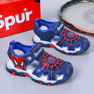 <span class=keywords><strong>Sandales</strong></span> pour enfants à la mode estivale, design anti-collision avec velcro, semelle souple, Spider-Man, <span class=keywords><strong>sandales</strong></span> de sport pour enfants d'extérieur - Product Image 6