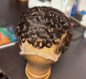 2026 New XZY Hot Sale <strong>Wig</strong> 13x4 HD Transparent Lace Front <strong>Pixie</strong> Curly <strong>Wig</strong> Natural Black 100% Raw Human Hair <strong>Wig</strong> for Black People - Product Image 3