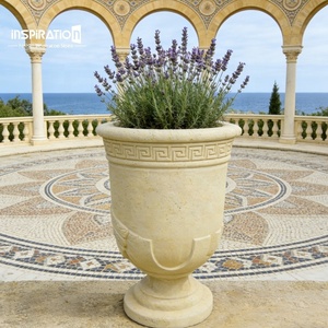 Vase en pierre préfabriquée architecturale, urne classique pour la décoration de <span class=keywords><strong>terrasse</strong></span>, urne en pierre coulée pour hôtel, <span class=keywords><strong>jardinière</strong></span> en béton préfabriqué - Product Image 1