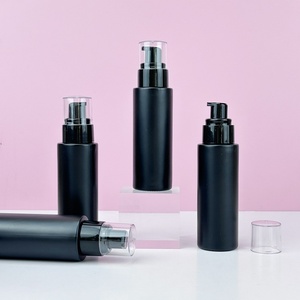 En magasin, flacon pulvérisateur de parfum en verre givré noir de 60 ml, 80 ml, 100 ml, 120 ml, flacon de lotion - Product Image 4