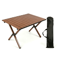 Table pliante portable en acier carbone robuste pour pique-nique en plein air, jardin, barbecue, mobilier d'extérieur