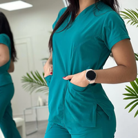 Ensemble de Blouse et Pantalon Médical Femme 2026 – Confort Optimal, Coupe Slim Évasée, Qualité Supérieure, Personnalisable – Idéal Hôpital, Dentiste, Salon – Vente en Gros
