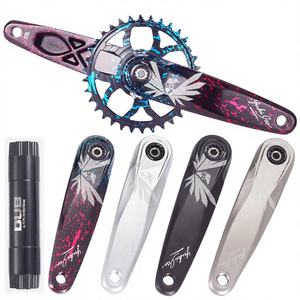 Manivelle de vélo de montagne en alliage d'aluminium 170 mm, axe creux DUB, dents positives et négatives, jeu de manivelle, accessoires de rénovation, Chine - Product Image 1