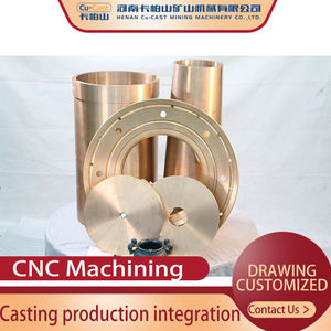 Cojinete de manguito de taladro de bronce no estándar personalizado para trituradoras, procesamiento de fundición autolubricante, minería de minerales - Product Image 5