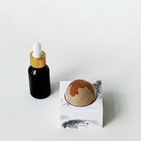 Diffuseur d'aromathérapie en plâtre à motif marbré, boule en bois, diffuseur d'huiles essentielles, décoration d'intérieur avec emballage personnalisé