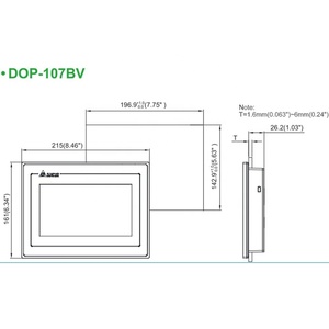 Écran tactile HMI DOP-107BV 6,17 pouces Interface homme-machine DOP107BV HMI tactile - Product Image 4