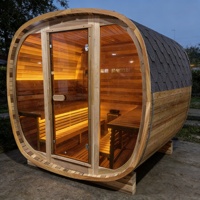 Sauna extérieur en cèdre pour 4 personnes : Votre espace de bien-être personnel dans votre jardin pour une relaxation ultime