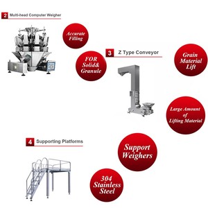 Eco automática 10 4 <span class=keywords><strong>multi</strong></span> cabeza pesador multicabezal de la máquina de embalaje - Product Image 5