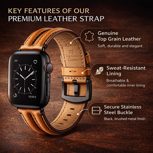 Cinturini di Lusso per Uomo 40mm 41mm 42mm 45mm 49mm per <span class=keywords><strong>Apple</strong></span> <span class=keywords><strong>Watch</strong></span> <span class=keywords><strong>Ultra</strong></span> 8 7 6 5 4 3 2 1, <span class=keywords><strong>Cinturino</strong></span> in <span class=keywords><strong>Pelle</strong></span> per Orologi - Product Image 5