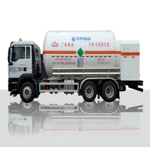 Nhiệt độ thấp đông lạnh Nitơ lỏng LN2 di động tiếp nhiên liệu Giao Thông Vận Tải xe tank tàu chở dầu 17m ³ - Product Image 1