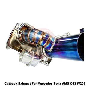 Conjunto de Tubo de Escape de Titanio Quemado con Acústica Vortex Mejorada para Mercedes-Benz AMG C63 W205 2015-2025 - Product Image 5