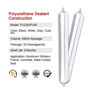 Pu40 Bouwkit 600Ml Hoge Viscositeit Siliconen Worstbuis Polyurethaan <span class=keywords><strong>Pu</strong></span> Kitkit Bouwlijm