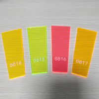Plaque en acrylique/plexiglas transparent jaune fluorescent pour découpe, gravure personnalisée et sérigraphie, fabriquée en Chine continentale