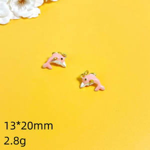 Alta calidad 3D esmalte Panda pez delfín pingüino encanto colgantes para DIY joyería hacer accesorios mujeres niñas - Product Image 4