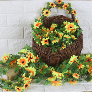 Guirnaldas de margaritas artificiales, flores de seda de alta simulación, tiras decorativas para el hogar, bodas, accesorios de fotografía para exteriores - Product Image 2