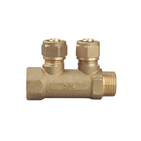Plomberie Multicouche Pexalpex Tuyau Femelle Droit AC/Gaz 1/2 ''-1'' Raccords de Compression en Laiton PEX