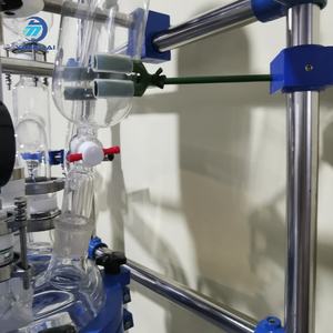 Yangmai 20L 氯化硼玻璃双层夹套圆柱形环保型精确控温反应釜 - Product Image 6