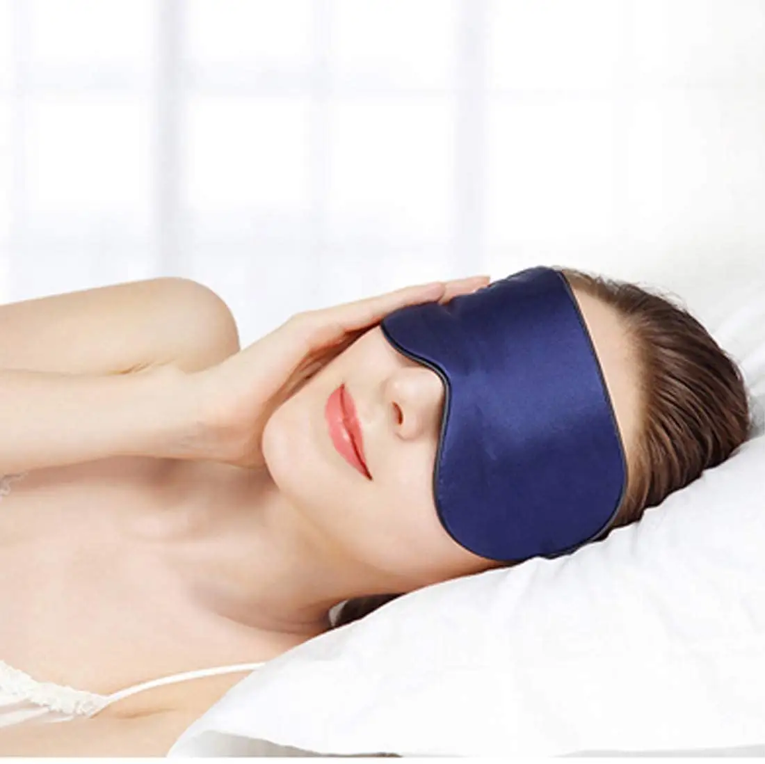 MOWIN Double-sided 100% Mulberry Silk Sleep Eye Mask