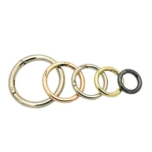 In Stock Various Size Metal Gate Spring Ring O Ring For Handbag Bag Hardware