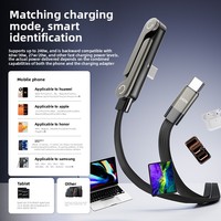 Kabel Data 240W Berbahan Zinc-Alloy dengan Jalinan Kabel, Kompatibel untuk Pengisian Cepat Dual Type-C pada Kamera & Perangkat IOS, Ponsel & Tablet
