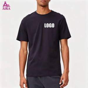 Vendita all'Ingrosso di T-Shirt in Puro Cotone 100% per Uomo, <span class=keywords><strong>Abbigliamento</strong></span> <span class=keywords><strong>Sportivo</strong></span> Casual con Stampa Logo Personalizzata - Product Image 1