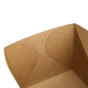 Caja de Cartón Corrugado Marrón para Alimentos, para Papas Fritas, Nachos y Comida Callejera, Bandeja Desechable para Envasado - Product Image 5