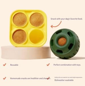 Fabricante personalizado perro interactivo lamer Bola de juguete alimentador lento masticar silicona tratar dispensador de goma duradera juguete para mascotas - Product Image 2