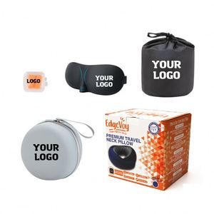 Sac de rangement en U personnalisé avec logo pour masque oculaire, bouchons d'oreilles et accessoires de coussin de voyage – Cadeau promotionnel d'entreprise - Product Image 2