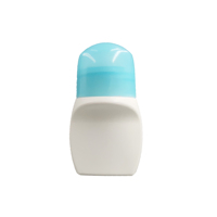 Bouteille de déodorant anti-sudorifique en plastique PE, bouteille à roulettes avec bouchons colorés, haute qualité et offre spéciale, 50ml, 60ml, 75ml