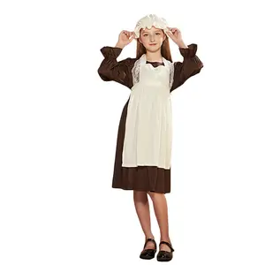 Kostum Nasional Anak-anak Gaya Baru Kostum Halloween Gadis Pelayan Victoria