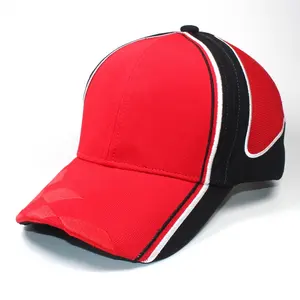 Topi dan Topi Balap Bordir Topi Bisbol Merah Topi Balap Logo Khusus Gorras