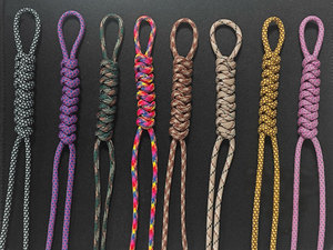 Cordon tressé en nylon personnalisable en gros, tendance, coloré, avec nœuds, pour sacs et clés – Accessoires de mode - Product Image 4