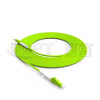 LC ke LC UPC/APC Multimode OM1/OM2/OM3/OM4/OM5 62.5/125 50/125 Duplex Fiber Jumper PVC/LSZH Jacket untuk Pusat Data FTTH