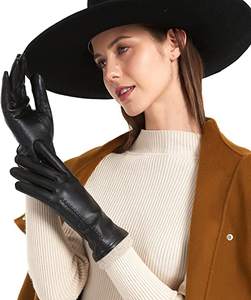 Großhandel stilvolle Schaffell billige Frauen dicken Touchscreen Winter echte Leder handschuhe für den Winter - Product Image 6