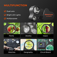 Spider Farmer 30X-60X Jewelers Loupe Magnifier With LED Light Spider Farmer