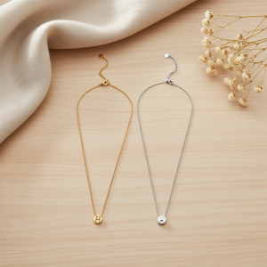 Collier pendentif en acier inoxydable Angelina, lettre H, 1 cm, chaîne serpent, bijoux fins minimalistes, unisexe, à porter au quotidien - Product Image 5