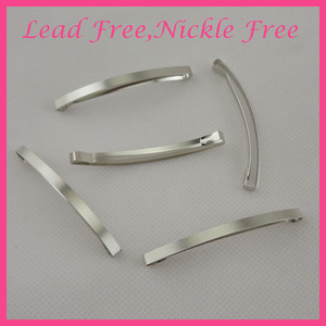 Barrettes à cheveux en métal minces de 4 mm * 6,4 cm, pinces à cheveux simples, pinces à cheveux pour accessoires de cheveux pour enfants, sans plomb, sans nickel - Product Image 2