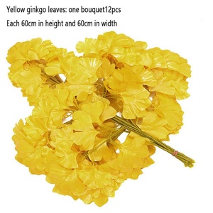 Chi Nhánh Cây Nhựa <span class=keywords><strong>Ginkgo</strong></span> Biloba Lá Nhân Tạo Bó Hoa Lá Nhân Tạo Để Trang Trí Nhà Cửa - Product Image 2