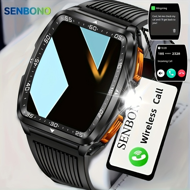 SENBONO KT83 New Men Outdoor Sports Smart Watch BT Call 400mAH Long Standby BFitness Tracker Waterproof Woman Smartwatch Men
