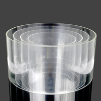 Corps de batterie en acrylique de qualité supérieure Coques de batterie transparentes pour basse/caisse claire/toms Ajustement personnalisé pour les kits de batterie approuvés par les musiciens
