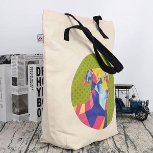 Sac fourre-tout tendance pour chien au design moderne, grand sac fourre-tout en toile de coton - Product Image 5