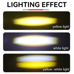 ไฟสปอร์ตไลท์มอเตอร์ไซค์หน้าแบบสองสี 30W 3000LM กันน้ำ IP67 ไฟตัดหมอก LED สำหรับขับขี่ 2 เลนส์ - Product Image 3