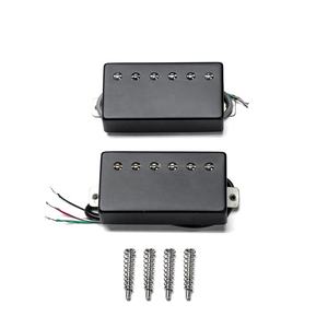 Pastillas Humbucker Alnico <span class=keywords><strong>V</strong></span> de Alta Calidad Hechas a Mano, Juego de Pastillas <span class=keywords><strong>Vintage</strong></span> para <span class=keywords><strong>Guitarra</strong></span> Eléctrica LP en Negro - Product Image 2