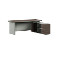 Bureau de direction en bois de haute qualité, directement de l'usine, pour une personne, mobilier de luxe pour la maison et le bureau commercial.